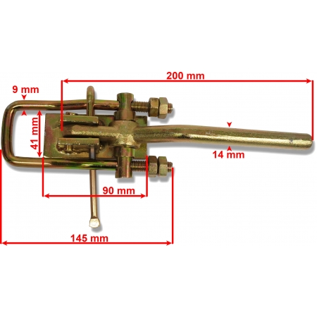 SOLIDNE SPINACZE ZAWIASY BURT DO PRZYCZEP D35 D47 SM-G L=102 OCYNK